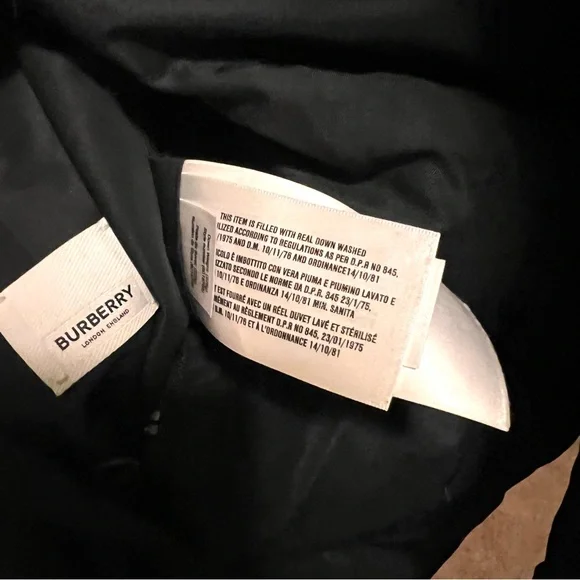 Burberry Reversible Down Puffer Jacket Nova Check Hooded EUC - Picture 7 of 16